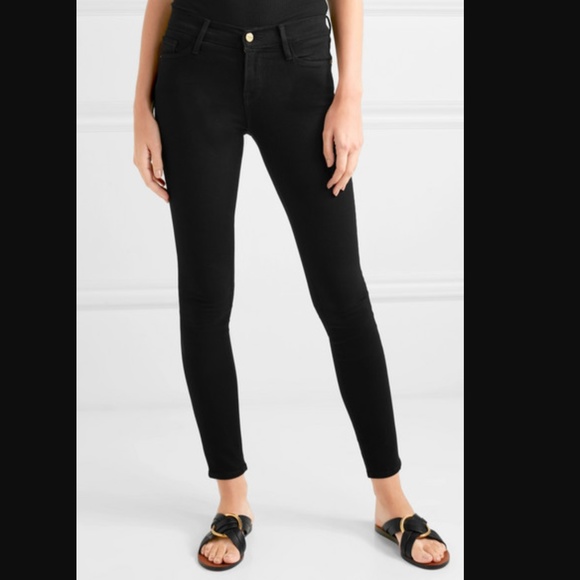 frame denim black jeans